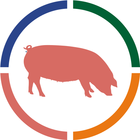 Abstract Hippo Color Wheel Graphic