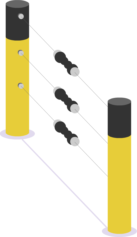 Abstract Hurdles Illustration