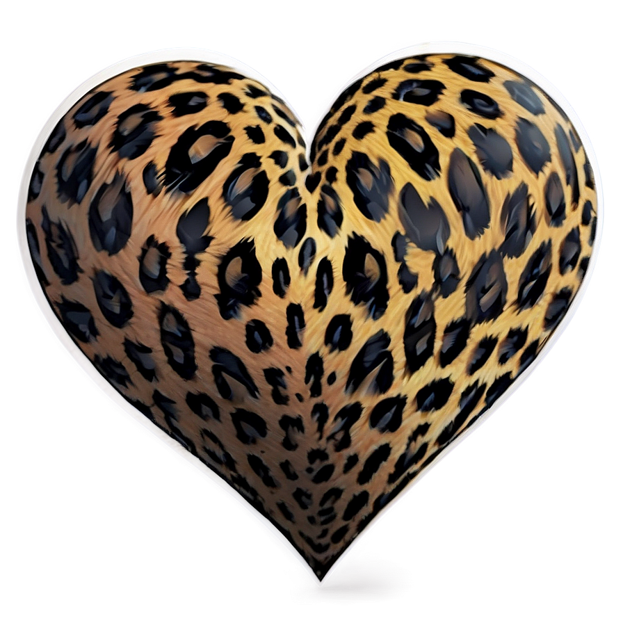 Abstract Leopard Heart Artwork Png Igr