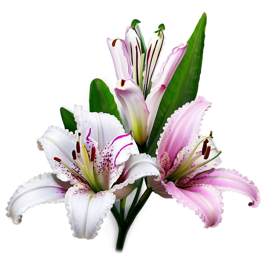 Abstract Lily Flower Png Rtb