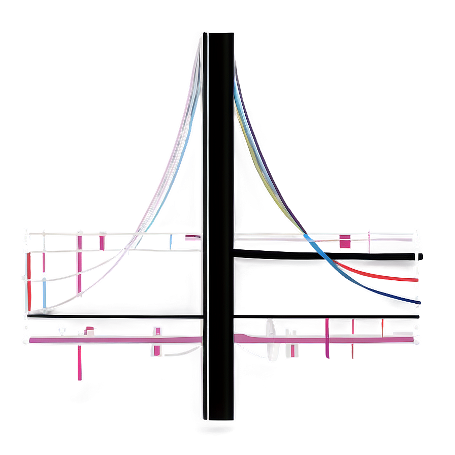 Abstract Line Art Bridge Design