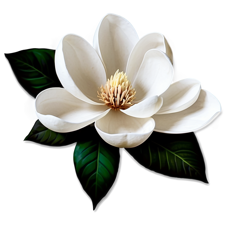 Abstract Magnolia Flower Artwork Png Xdm