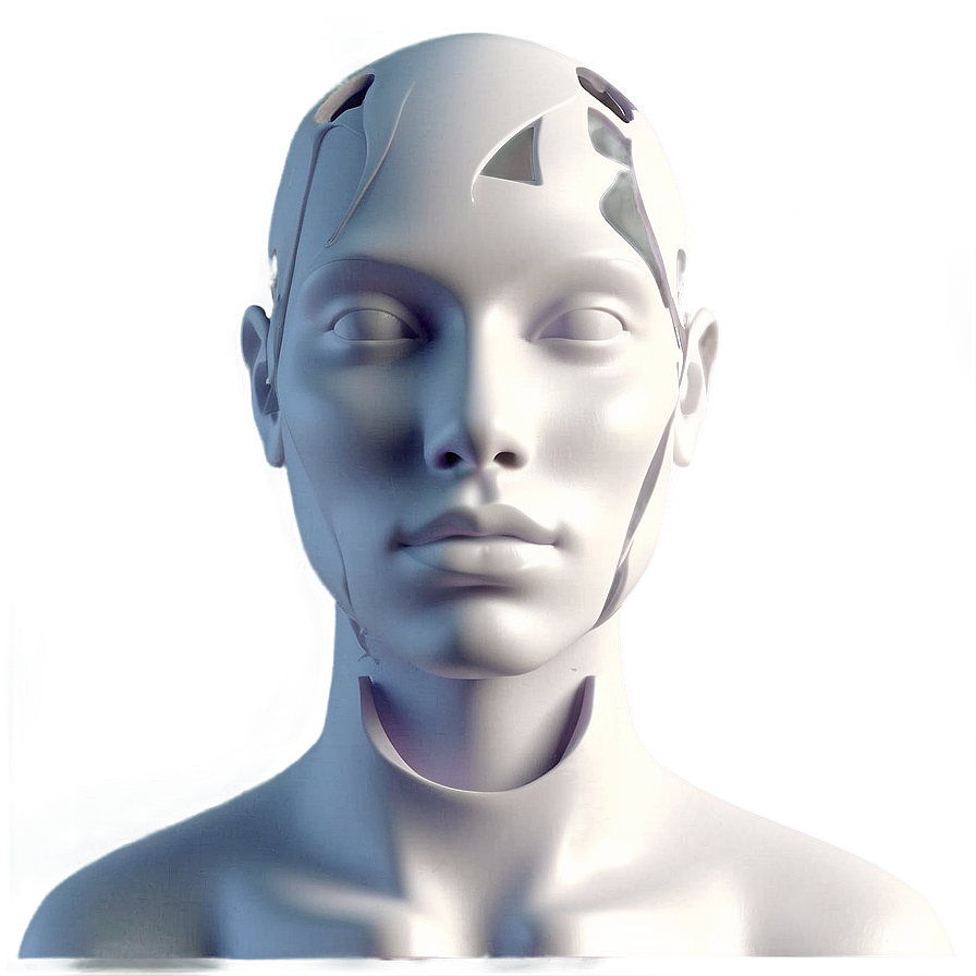 Abstract Mannequin Head Design Png 97