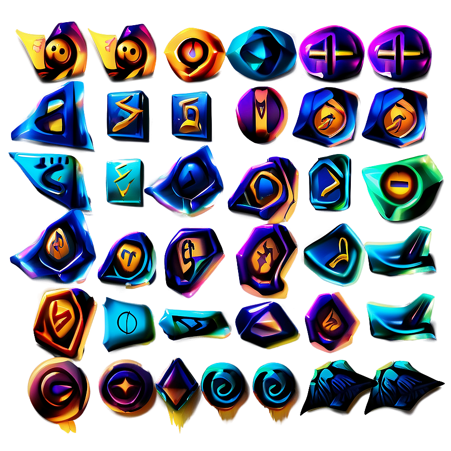 Abstract Mystic Runes Png 06202024