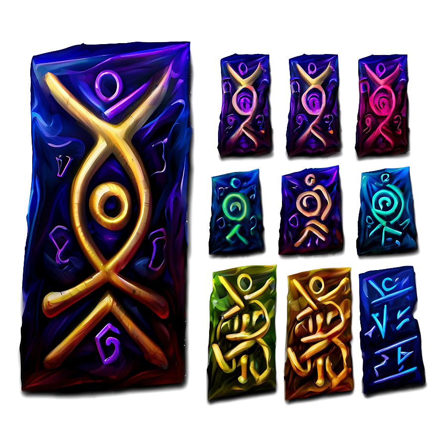 Abstract Mystic Runes Png 06202024