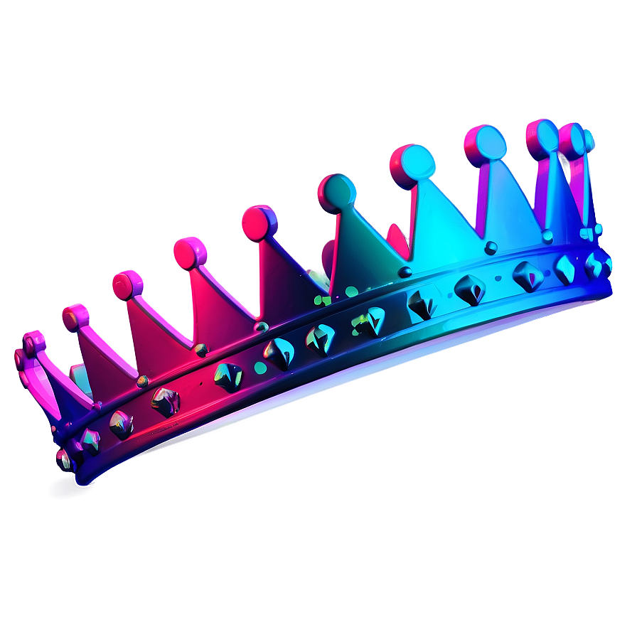 Abstract Neon Crown Png 06272024