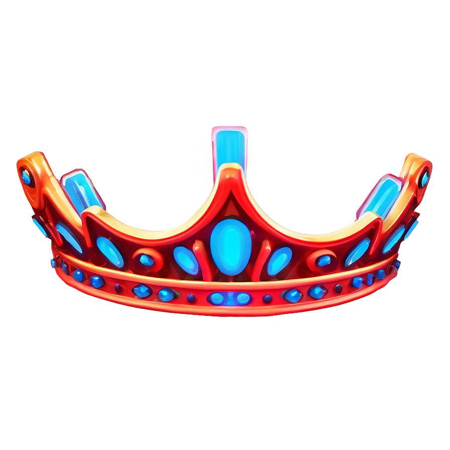 Abstract Neon Crown Png 06272024