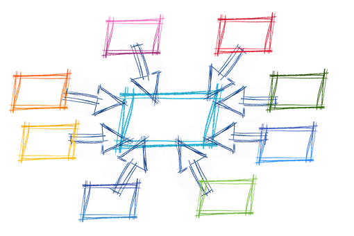 Abstract Network Connectivity Diagram