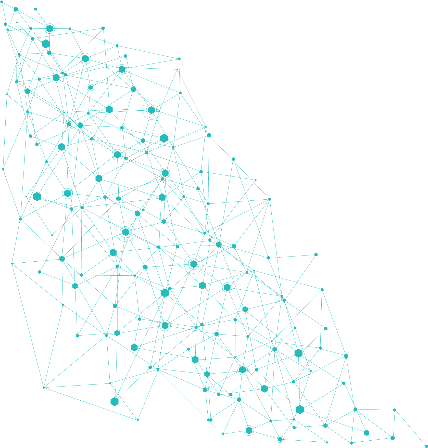 Abstract Network Connectivity Graphic