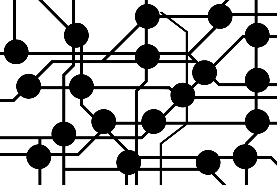 Abstract Network Topology Graphic