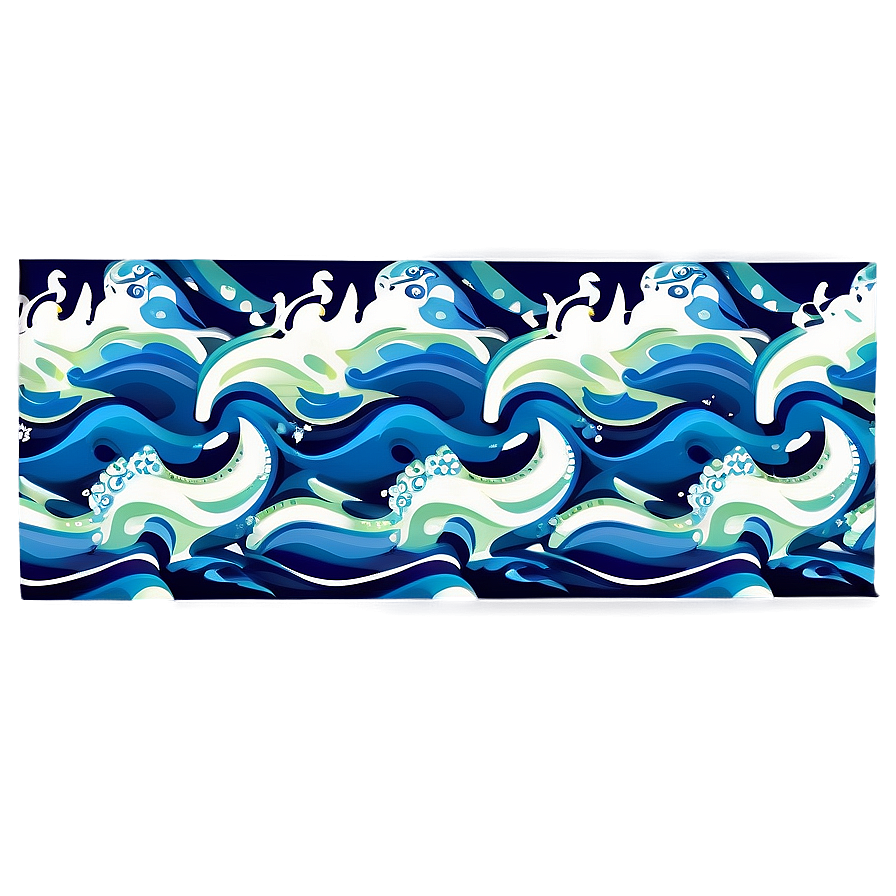 Abstract Ocean Waves Png Qco