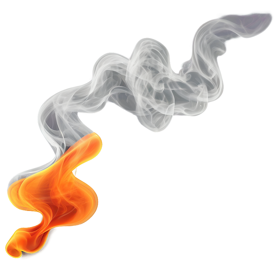 Abstract Orange Smoke Illustration Png Mus25