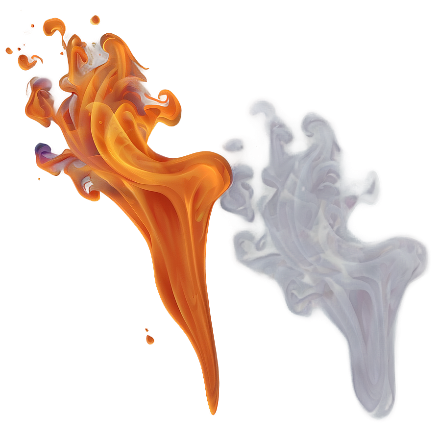 Abstract Orange Smoke Illustration Png Yqj