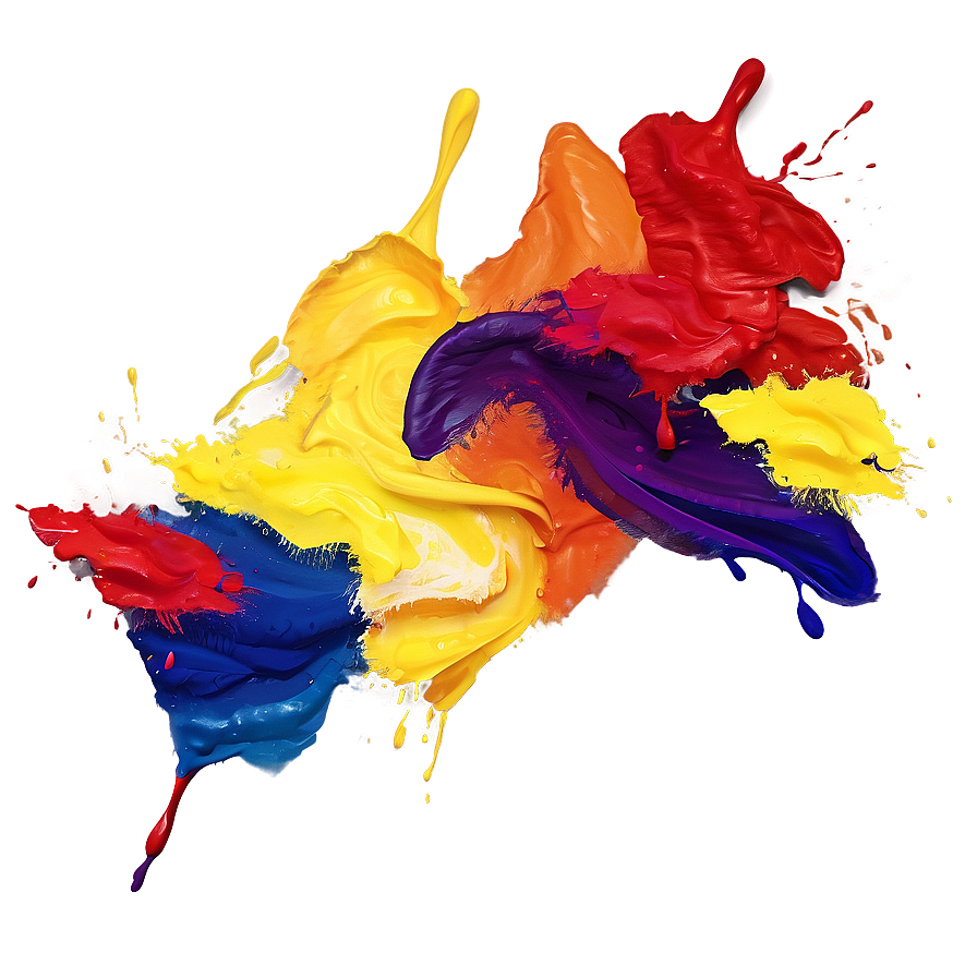 Abstract Paint Art Png 12