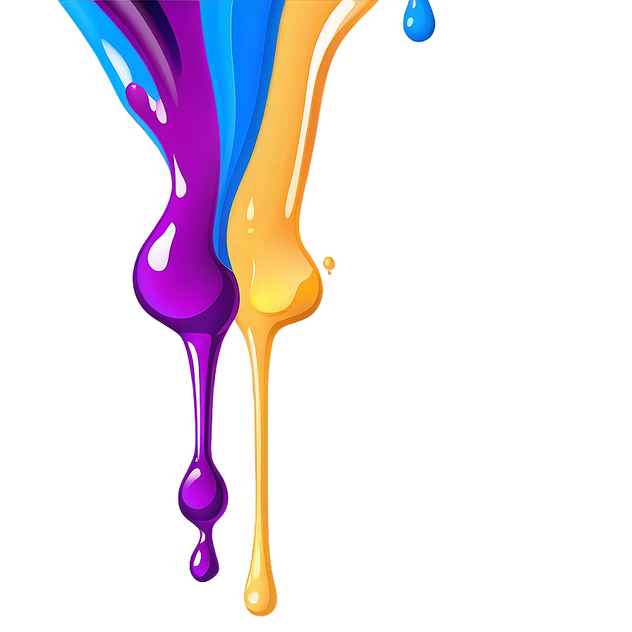 Abstract Paint Drip Png 06122024