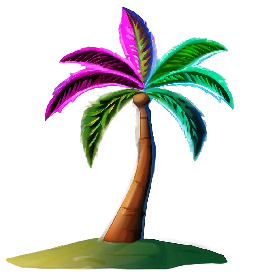 Abstract Palm Tree Png 04292024