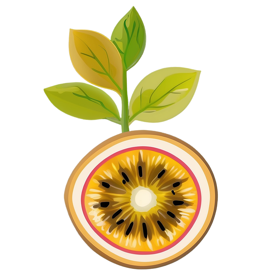 Abstract Passion Fruit Art Png Vwb