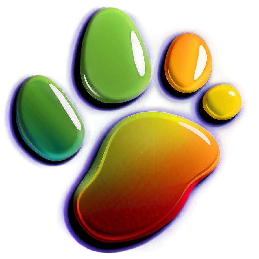 Abstract Paw Prints Png 06242024