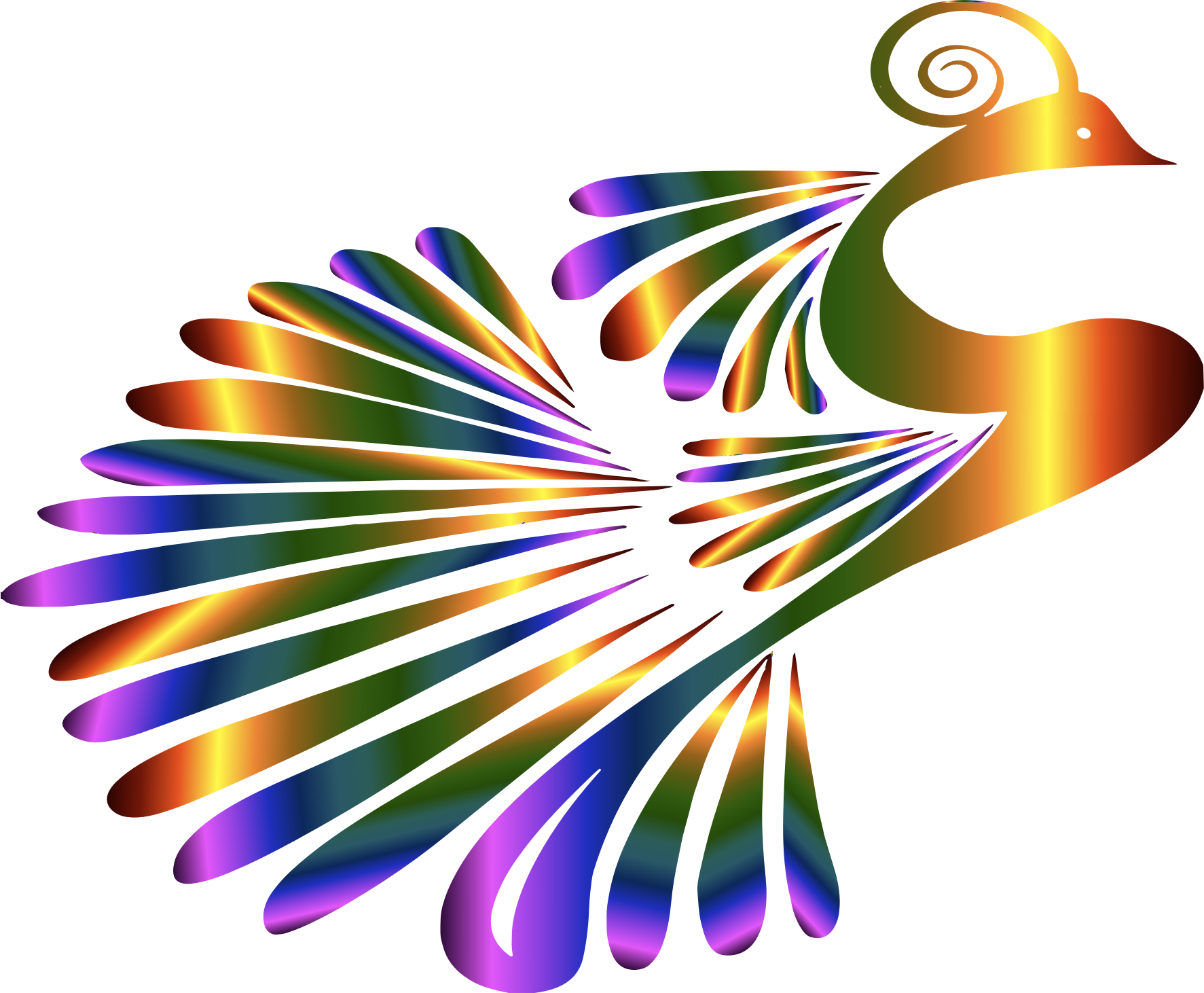 Abstract Peacock Artwork