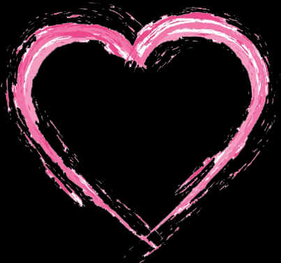 Abstract Pink Heart Art