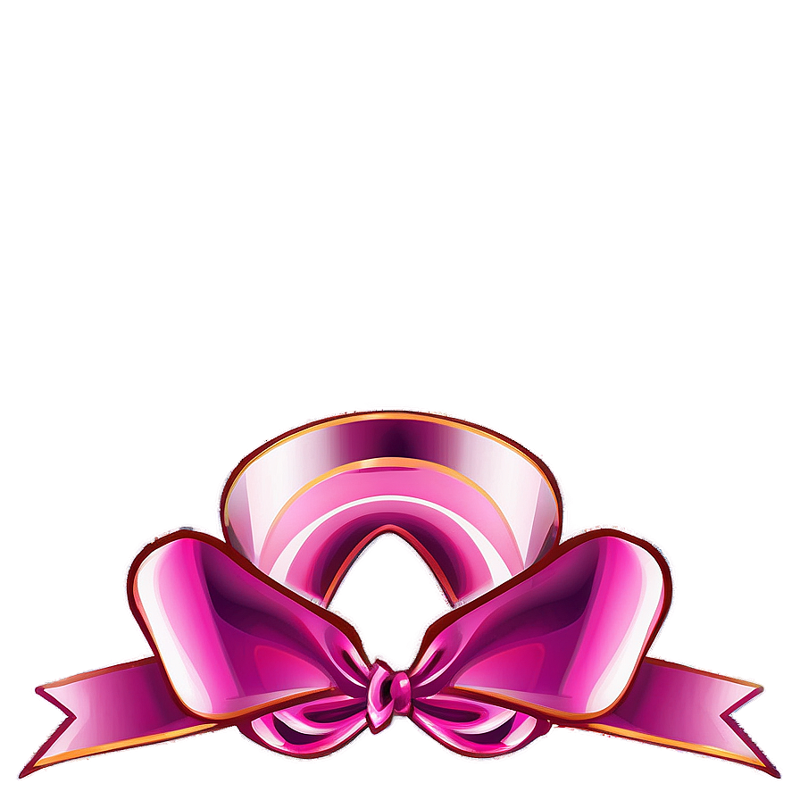 Abstract Pink Ribbon Png 05252024