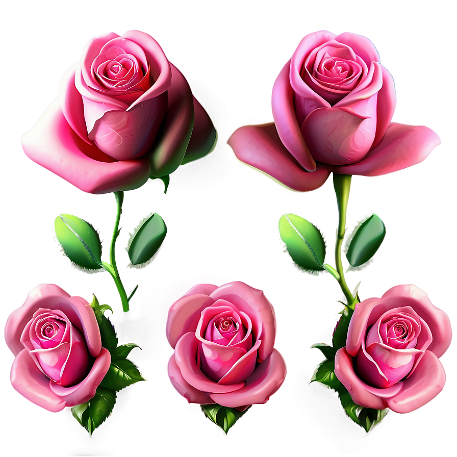 Abstract Pink Roses Concept Png Rvf92