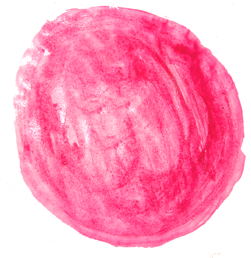 Abstract Pink Watercolor Circle