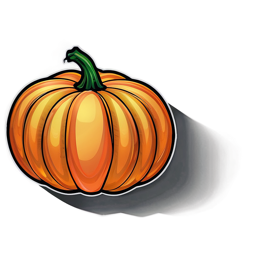 Abstract Pumpkin Outline Artwork Png 06202024