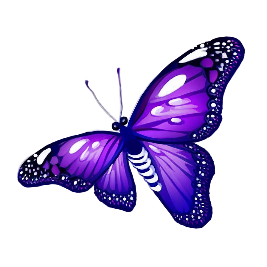 Abstract Purple Butterfly Png 05232024