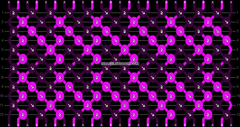 Abstract Purple Cyber Code Pattern