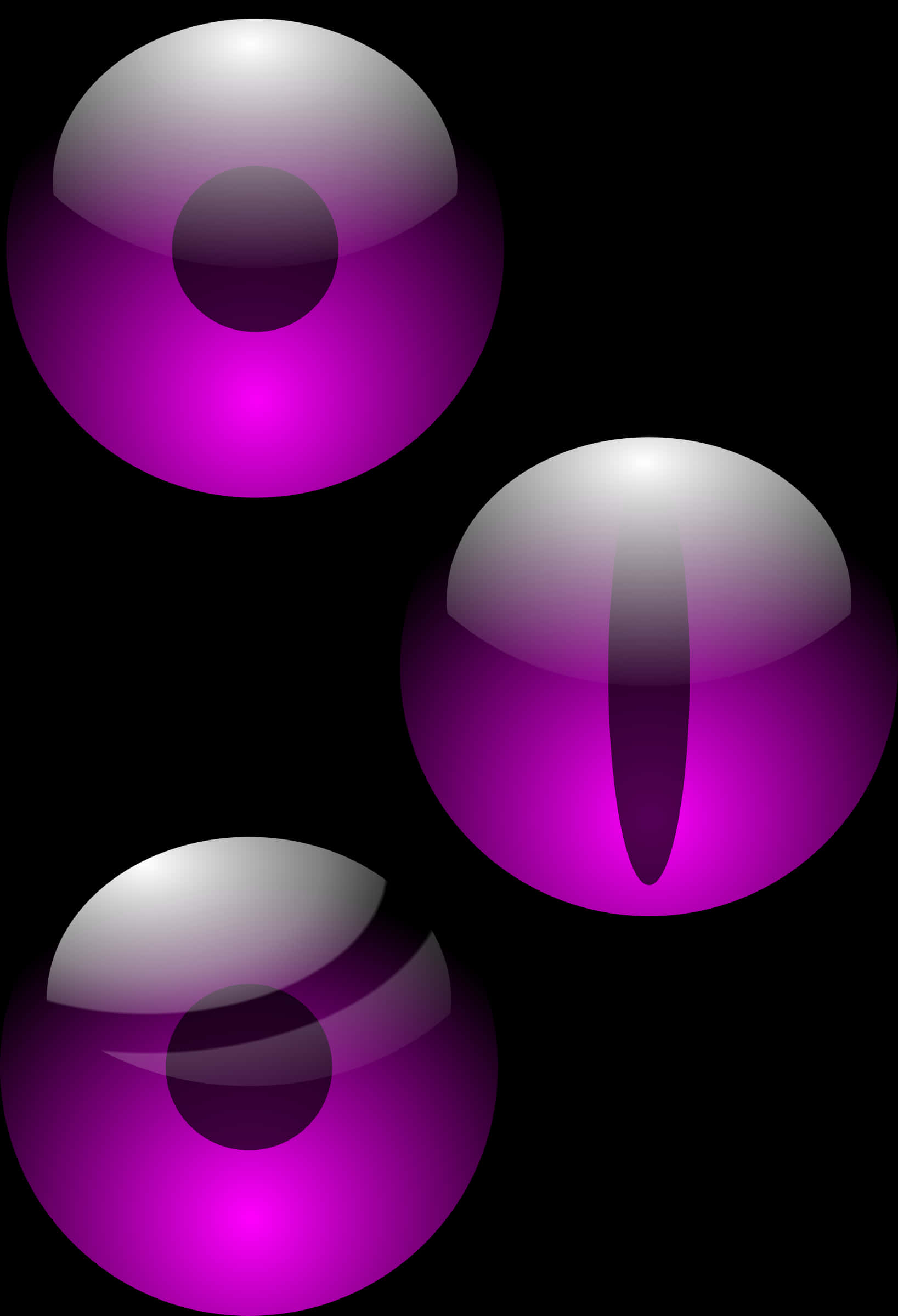 Abstract Purple Eyeball Illustrations