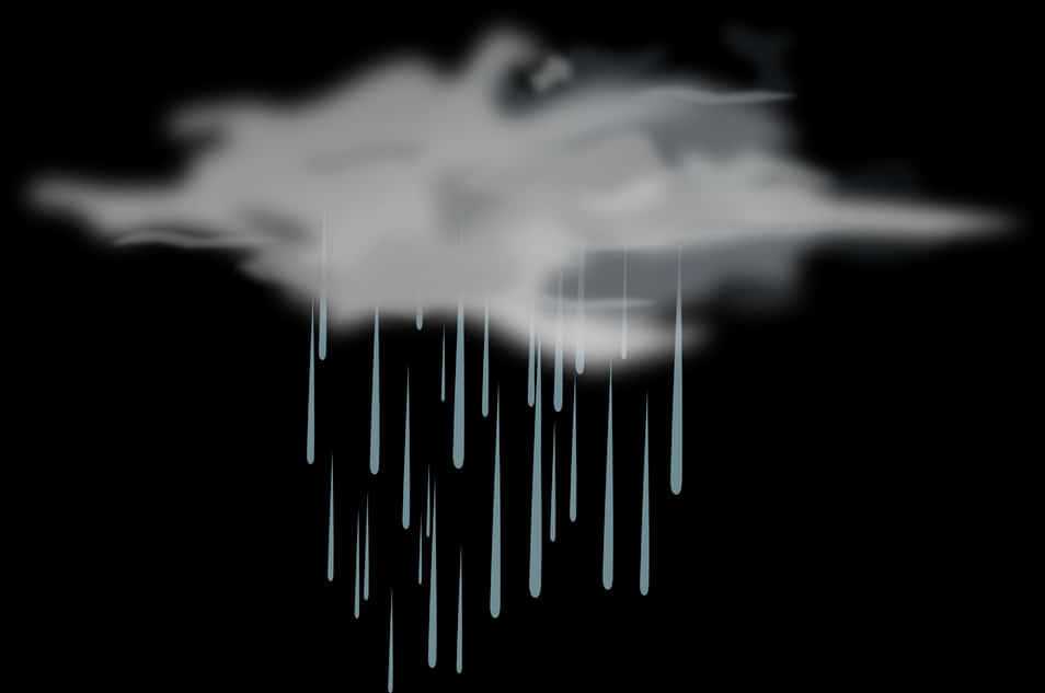 Abstract Rain Cloud Illustration