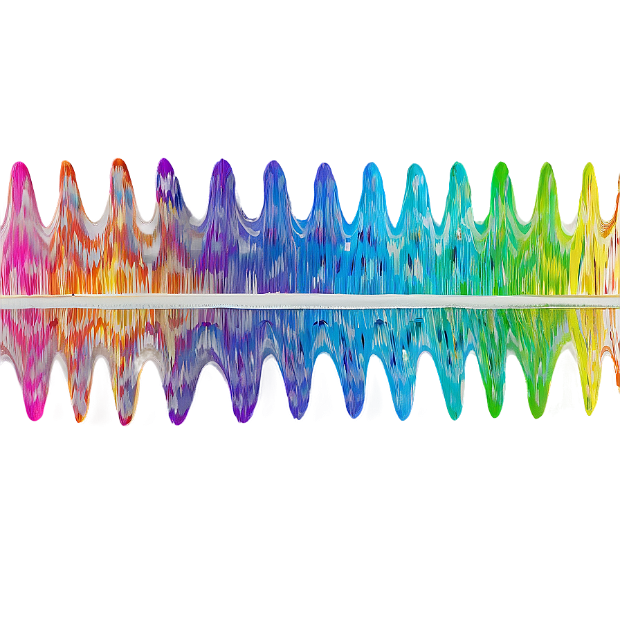 Abstract Rainbow Wavy Lines Png Psv33