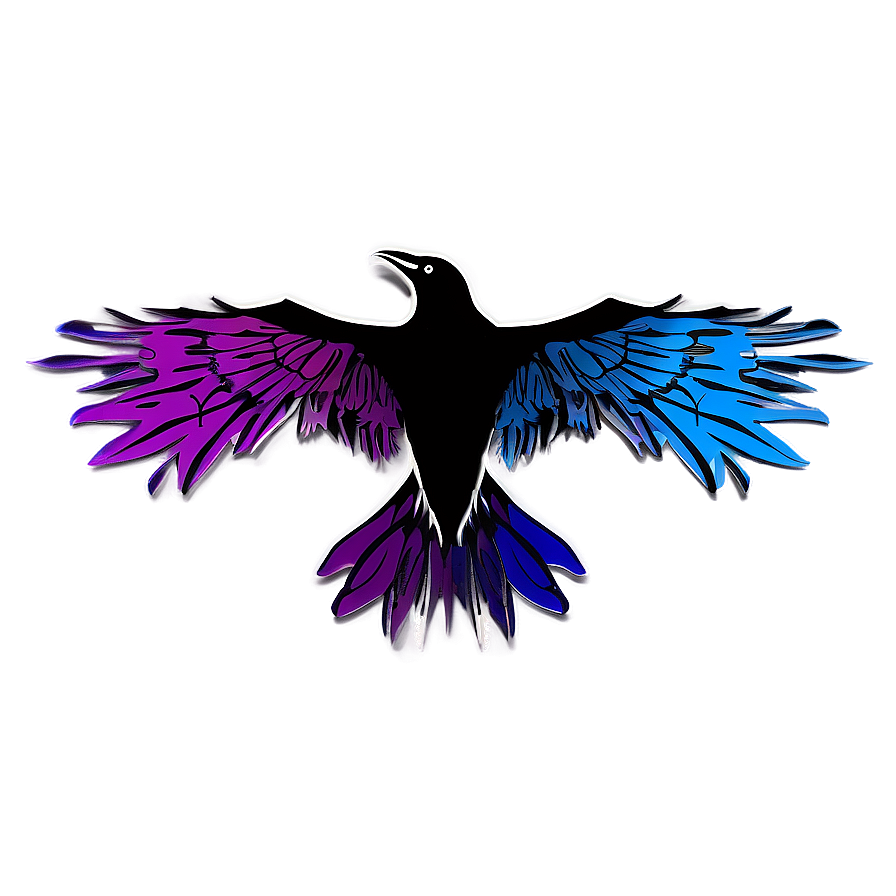 Abstract Raven Design Png 92