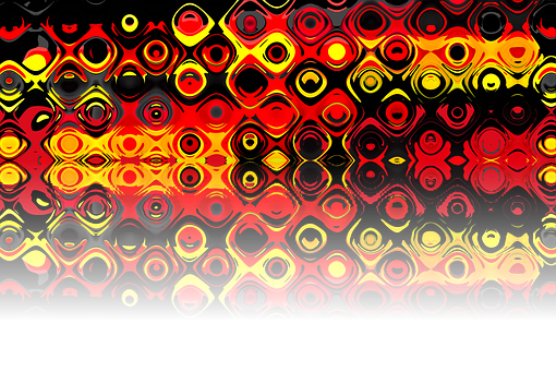 Abstract Red Black Circles Design