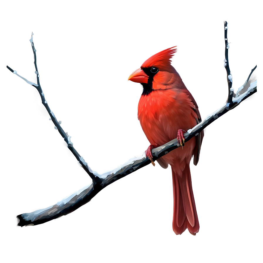 Abstract Red Cardinal Png 06292024