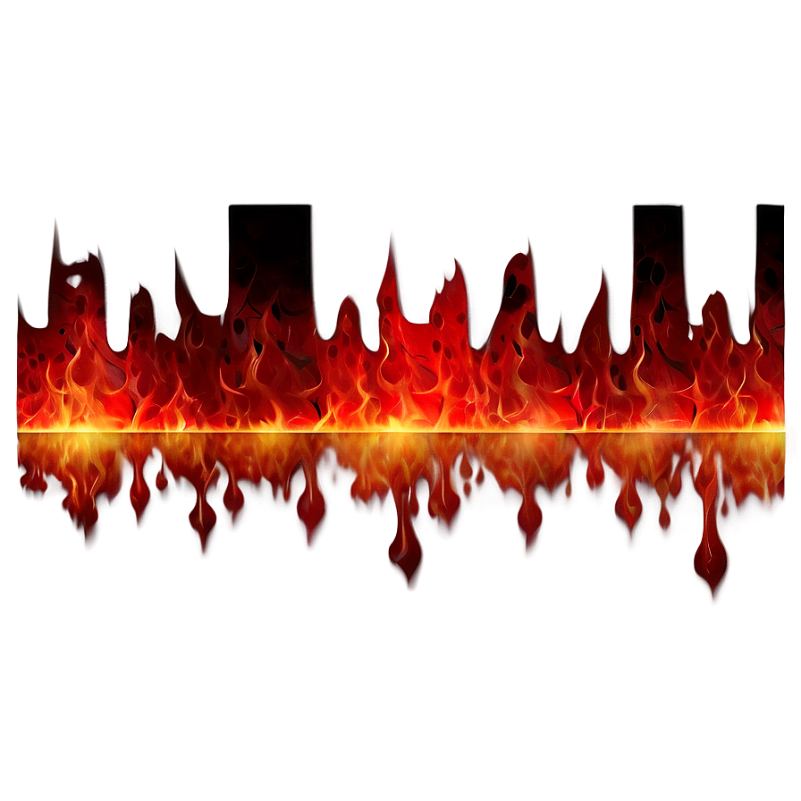 Abstract Red Fire Design Png 06252024