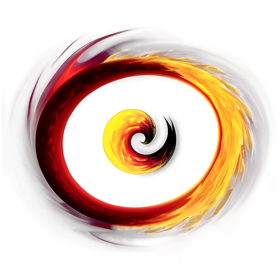 Abstract Red Fire Swirl Png 06252024