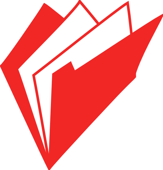 Abstract Red Folder Icon