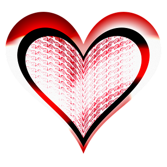 Abstract Red Heart Design