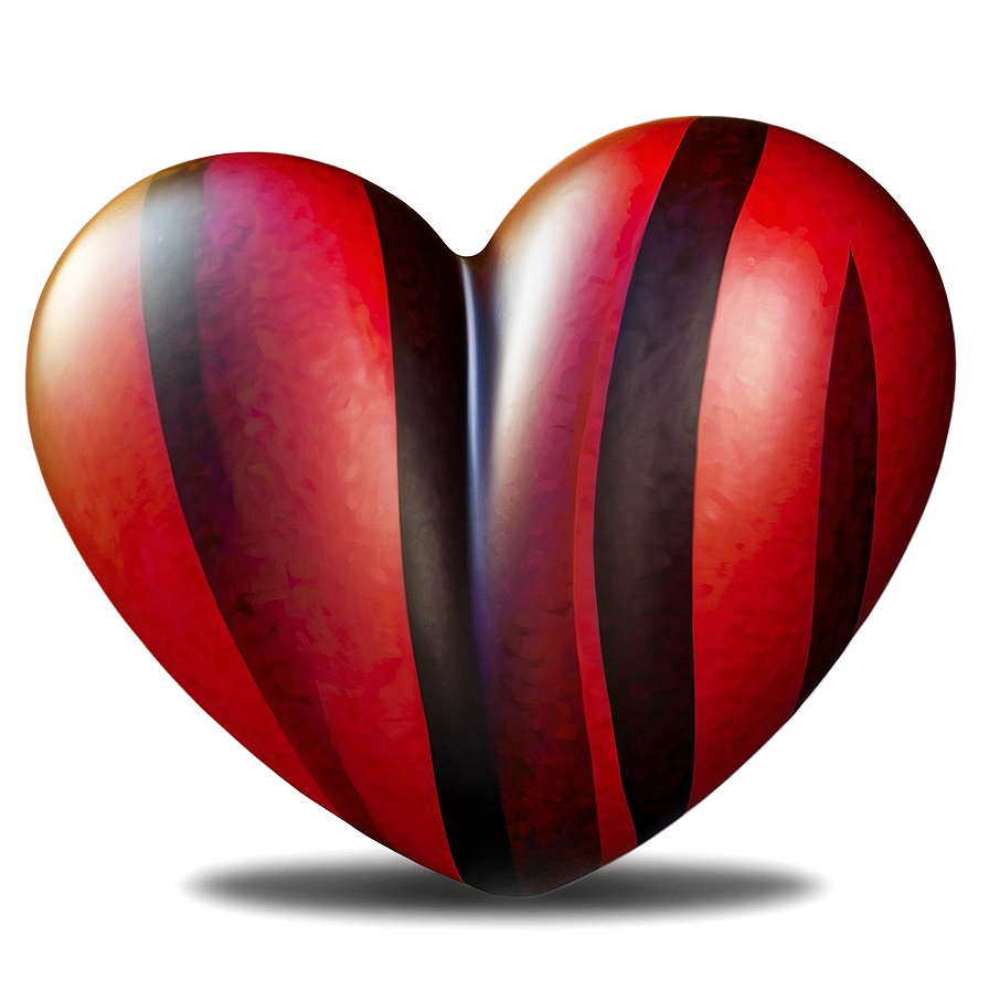 Abstract Red Heart Emoji Png 06262024