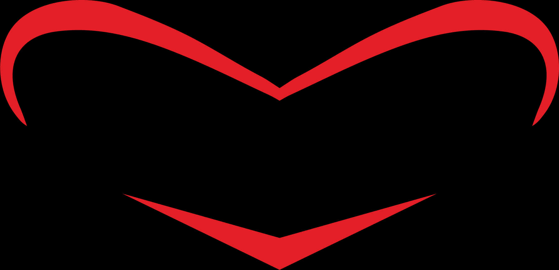 Abstract Red Heart Outline