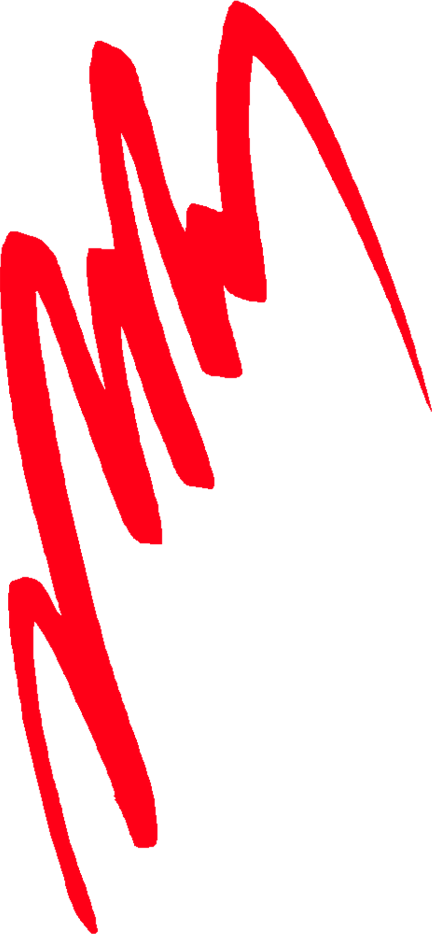 Abstract Red Line Artwork