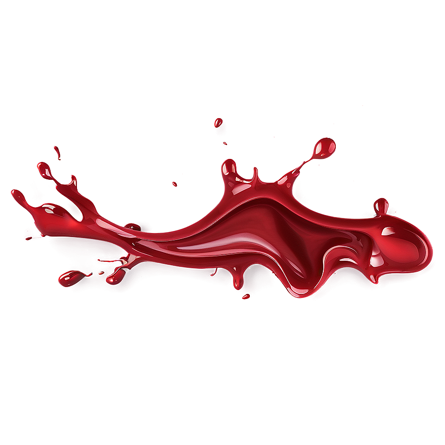 Abstract Red Paint Splash Png 96