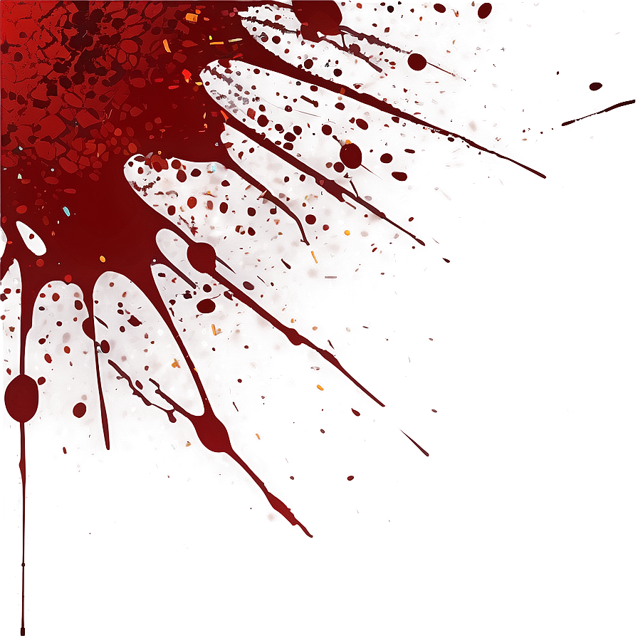 Abstract Red Splatter Design Png 06132024