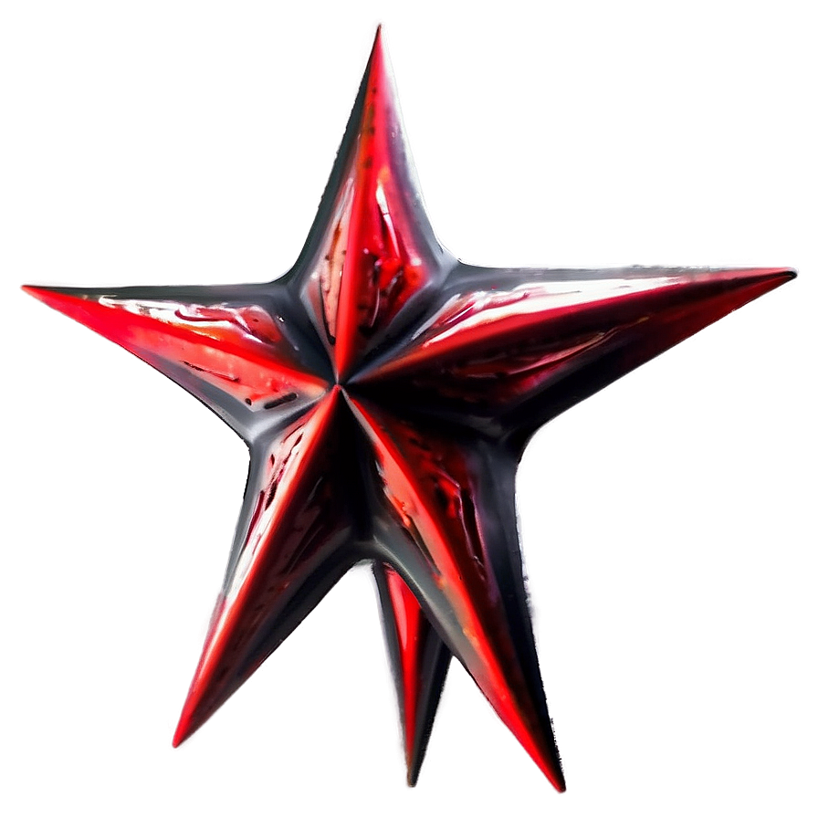 Abstract Red Star Png 05232024