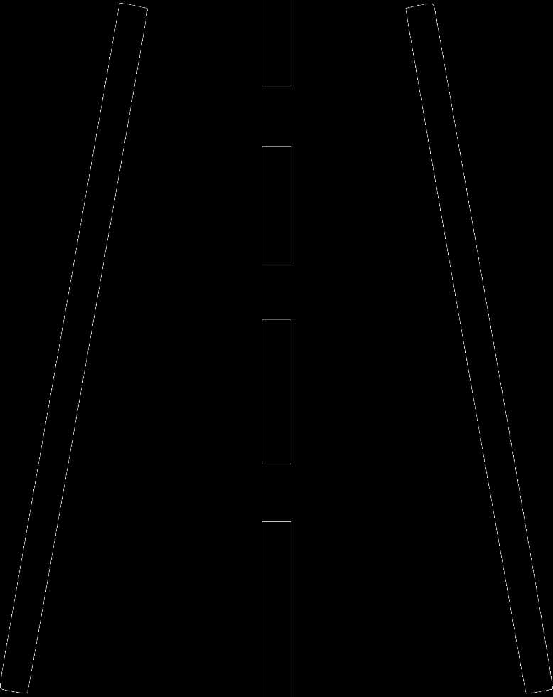 Abstract Roadway Black Background