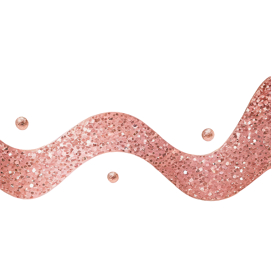 Abstract Rose Gold Glitter Waves Png 60