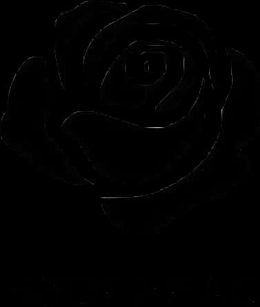 Abstract Rose Silhouette