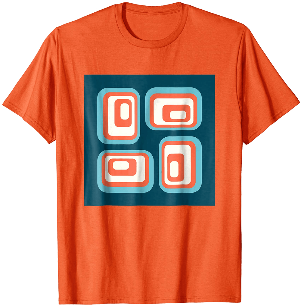 Abstract Rounded Rectangle Design Tshirt